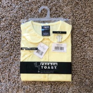 French toast school shirt size 7 color yellow